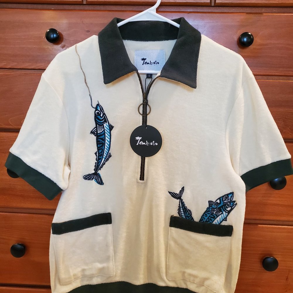 Tombolo Men's Shirt - 'The Angler' Cabana - New